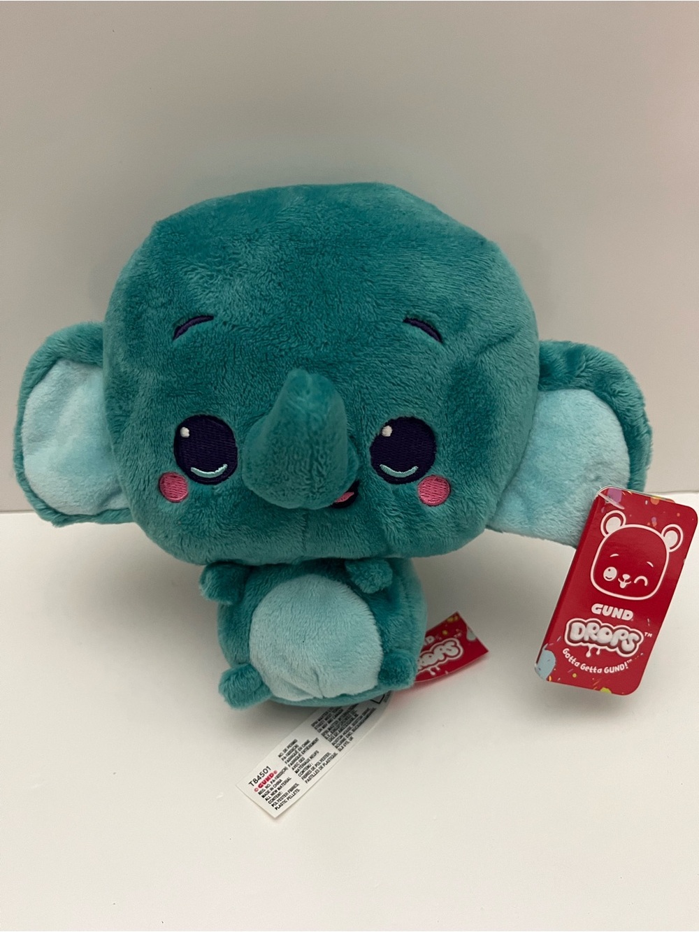 GUND Drops Blue Elephant Plush Stuffed Animal Toy Cute with original tags